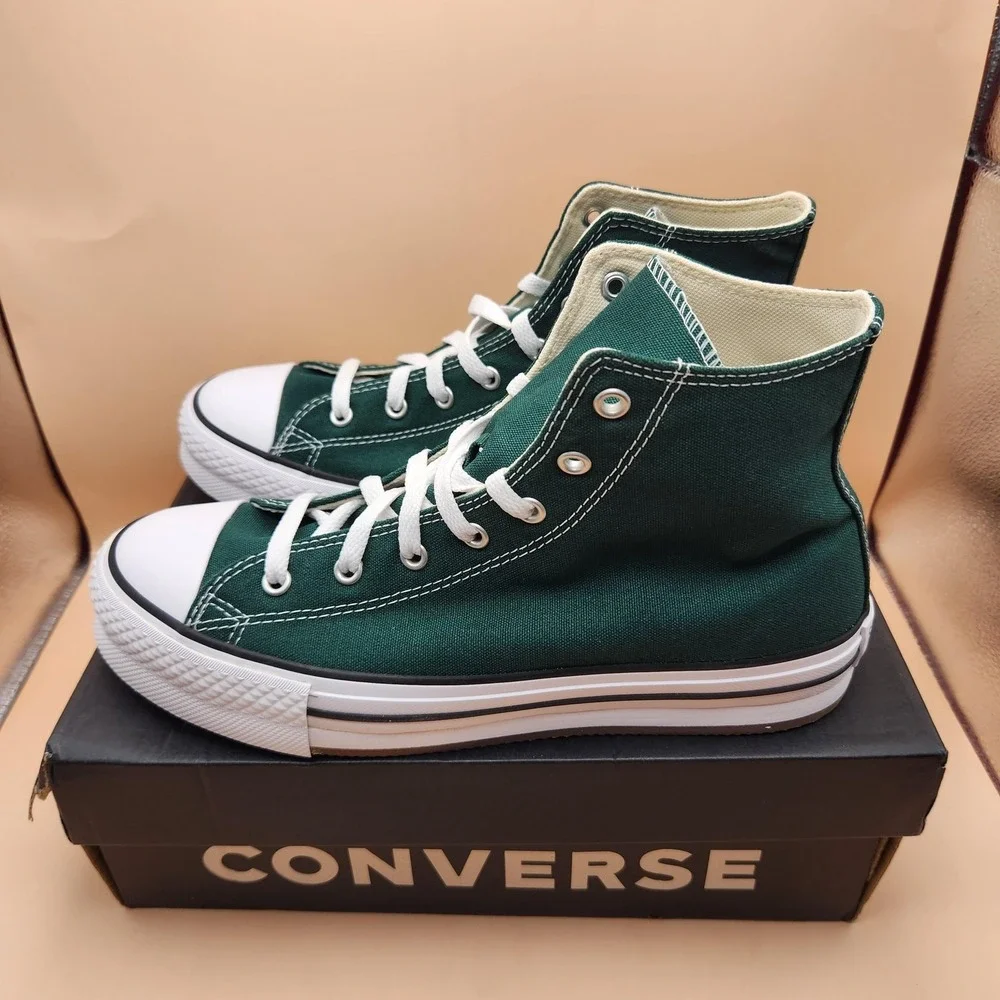 Converse CTAS EVA Lift Hi Shoes Youth Size 7 Green All Star Sneakers A09291F
